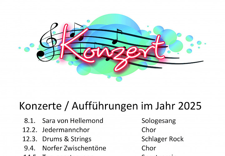 Konzert Plakat Diakonie Stift Norf