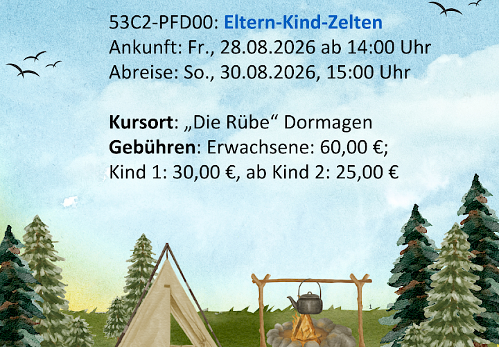 Foto vom letzten Vater-Kind Zelten in der Rübe